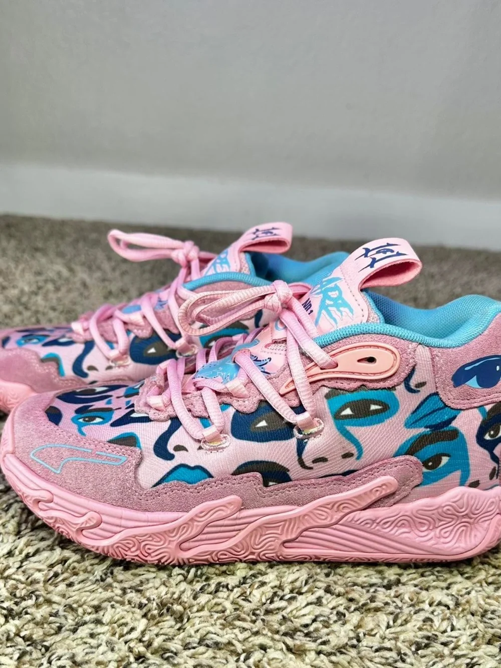 Puma x KidSuper LaMelo MB.03 Pink Streetwear Sneakers Sz 8